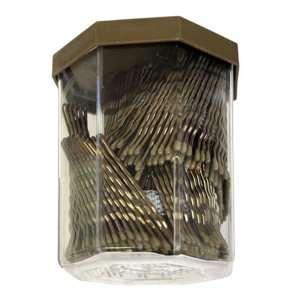 MetaGrip Premium New 300 Count Bobby Pins Grip Crimped Bronze - Picture 4 of 6